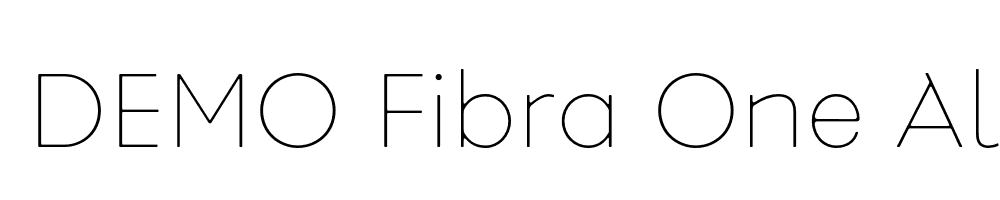  DEMO Fibra One Alt Thin Regular