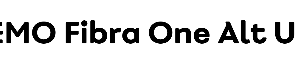  DEMO Fibra One Alt UltraBold Regular