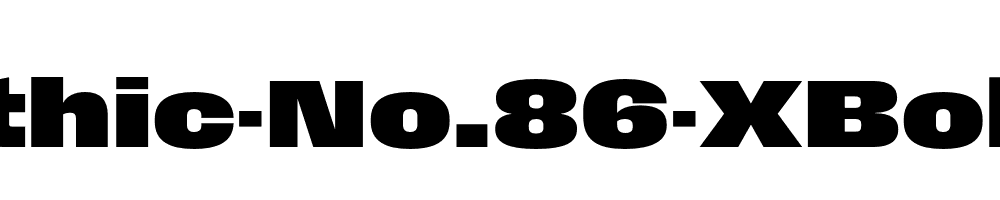Field-Gothic-No.86-XBold-XWide
