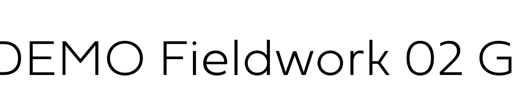  DEMO Fieldwork 02 Geo Thin Regular