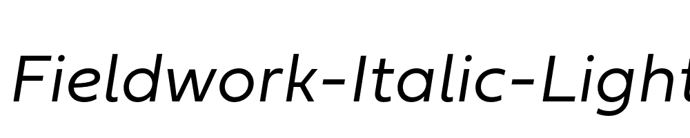 Fieldwork-Italic-Light