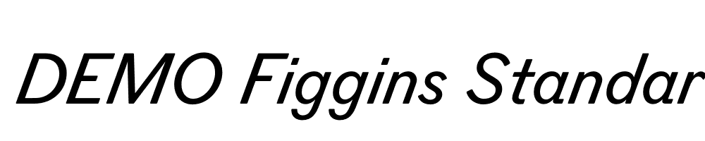  DEMO Figgins Standard Medium Italic