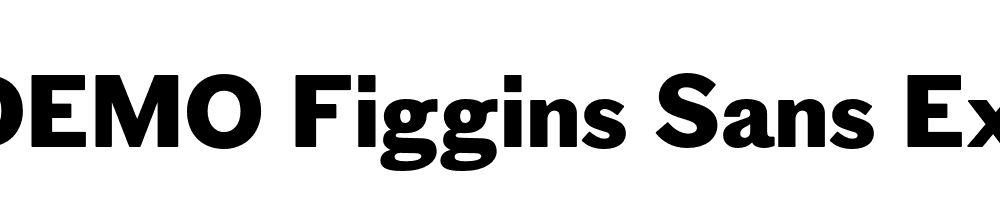  DEMO Figgins Sans Extra Bold Regular