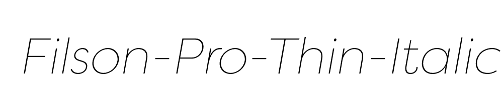 Filson-Pro-Thin-Italic