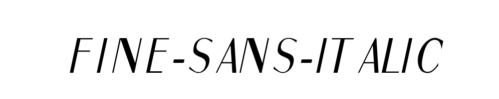 Fine-Sans-Italic