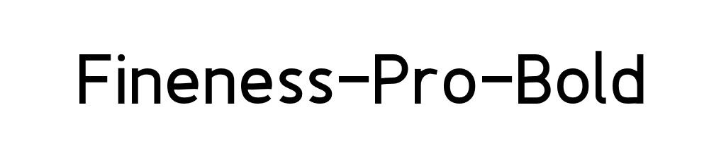 Fineness-Pro-Bold