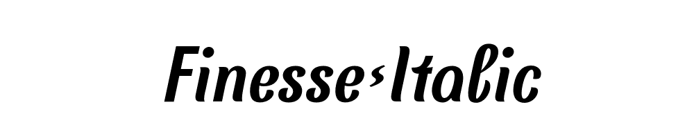 Finesse-Italic