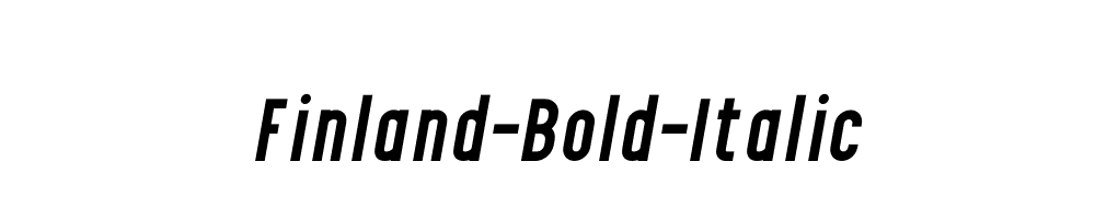 Finland-Bold-Italic