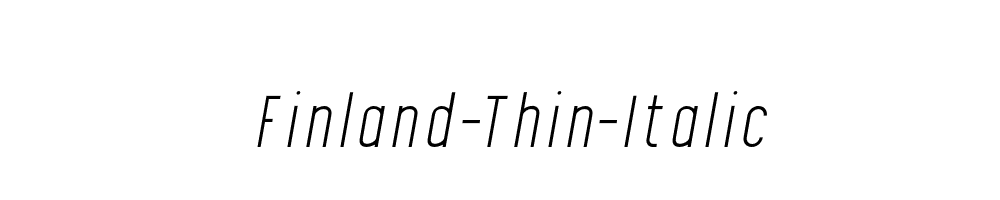 Finland-Thin-Italic