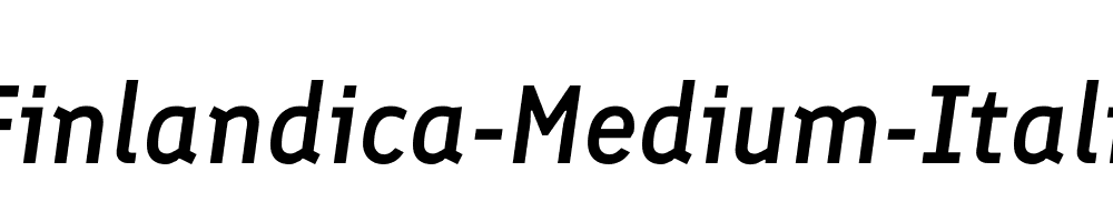 Finlandica-Medium-Italic