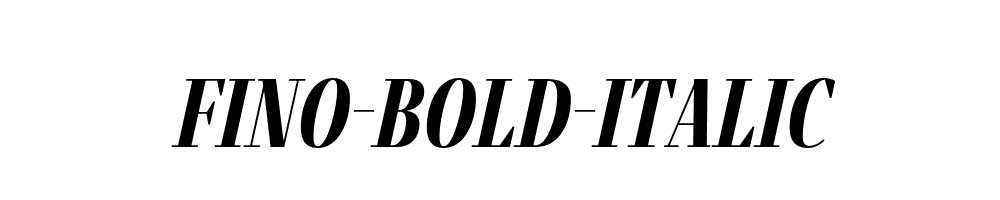 Fino-Bold-Italic