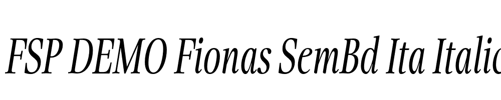 FSP DEMO Fionas SemBd Ita Italic