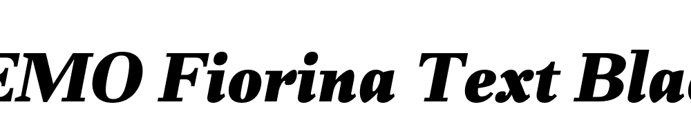 FSP DEMO Fiorina Text Black Italic