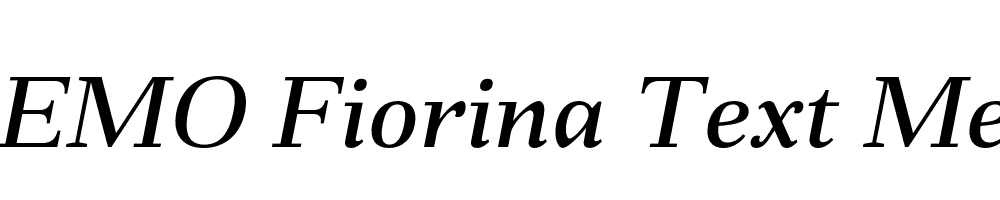 FSP DEMO Fiorina Text Med Italic