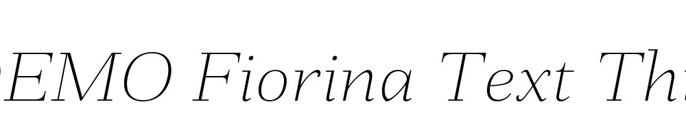 FSP DEMO Fiorina Text Thin Italic