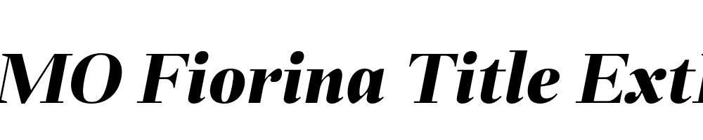 FSP DEMO Fiorina Title ExtBd Italic