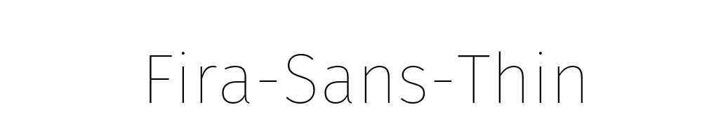 Fira-Sans-Thin