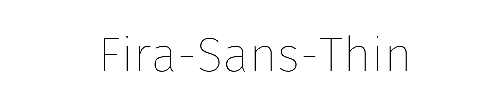 Fira-Sans-Thin