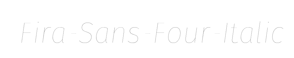 Fira-Sans-Four-Italic