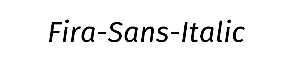 Fira-Sans-Italic