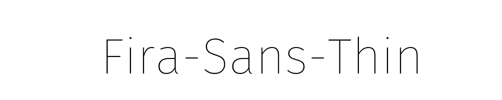 Fira-Sans-Thin