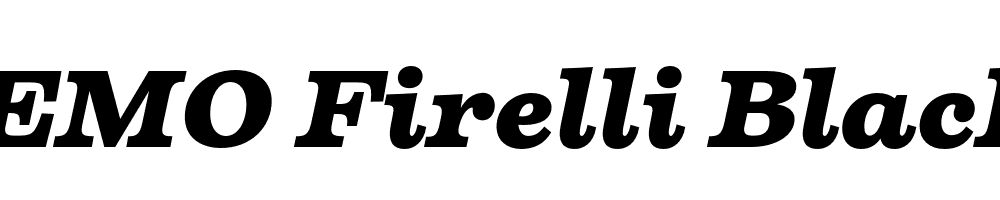 FSP DEMO Firelli Black Italic