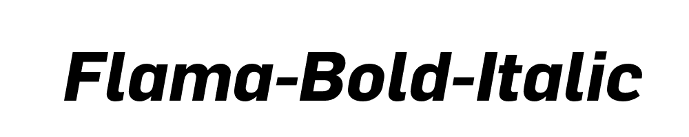 Flama-Bold-Italic