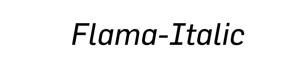 Flama-Italic