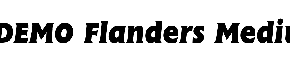  DEMO Flanders Medium Bold Italic