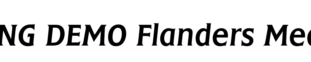  DEMO Flanders Medium Italic