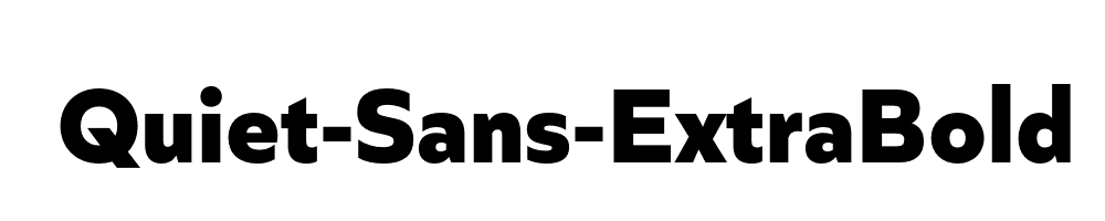 Quiet-Sans-ExtraBold