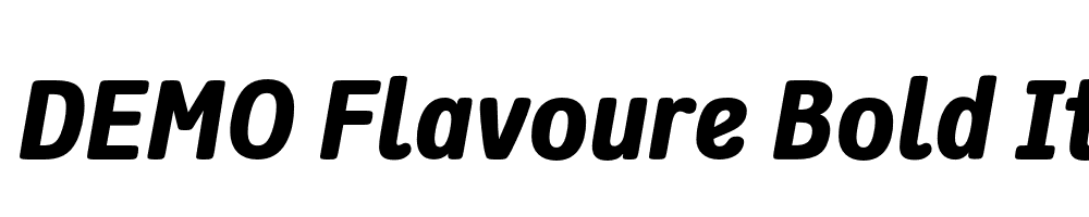 FSP DEMO Flavoure Bold Italic