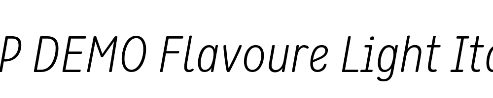 FSP DEMO Flavoure Light Italic