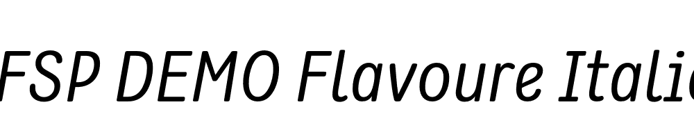 FSP DEMO Flavoure Italic