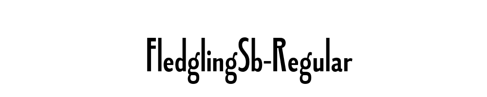 FledglingSb-Regular