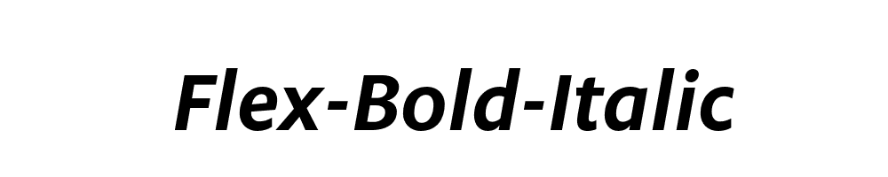 Flex-Bold-Italic