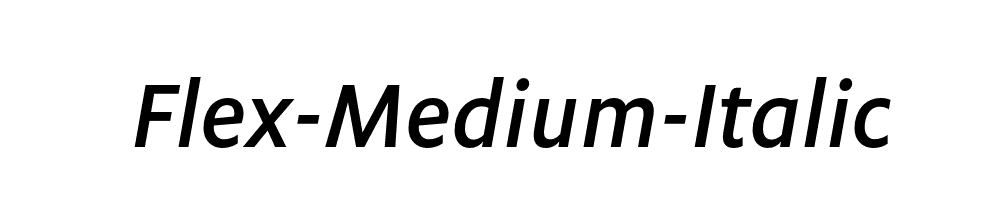 Flex-Medium-Italic