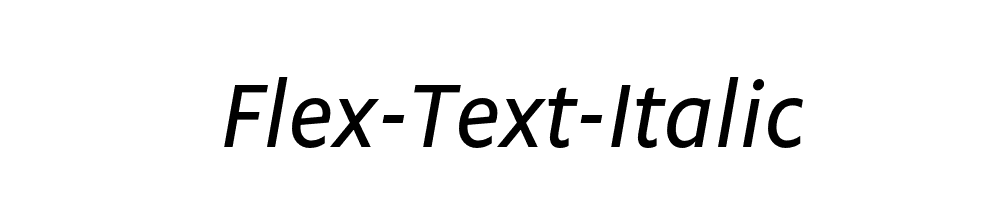 Flex-Text-Italic