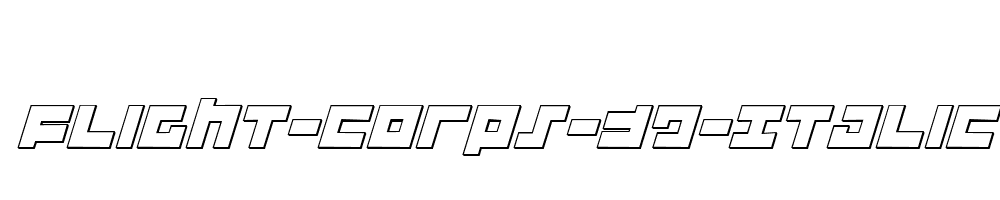 Flight-Corps-3D-Italic