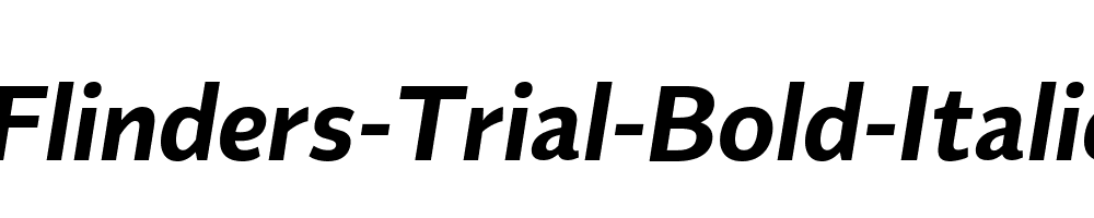 Flinders-Trial-Bold-Italic