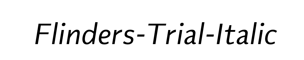 Flinders-Trial-Italic