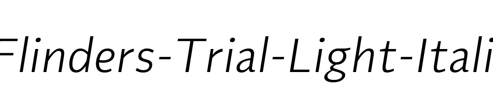 Flinders-Trial-Light-Italic