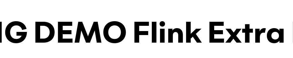  DEMO Flink Extra Bold Regular