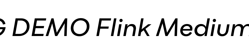  DEMO Flink Medium Italic Regular