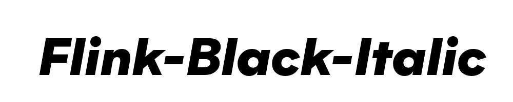 Flink-Black-Italic