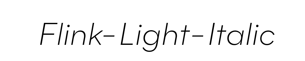 Flink-Light-Italic