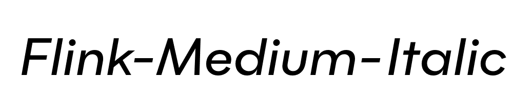 Flink-Medium-Italic