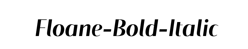 Floane-Bold-Italic