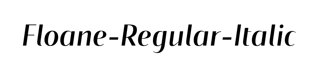 Floane-Regular-Italic