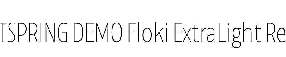  DEMO Floki ExtraLight Regular